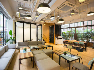 coworking area with no people