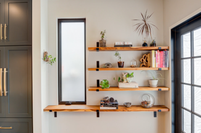 Surrey Fleetwood – Complete Home renovation ( wood grain kitchen shelf)- Refresh Home Renovations