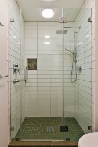 South Vancouver - Complete Home renovation master bathroom shower (close up view)- Refresh Home Renovations
