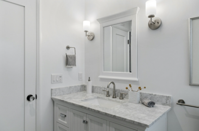 Contemporary home Renovation (bathroom vanity/mirror view)- Refresh Home Renovations
